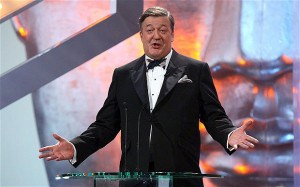 Stephen Fry at the Baftas. 